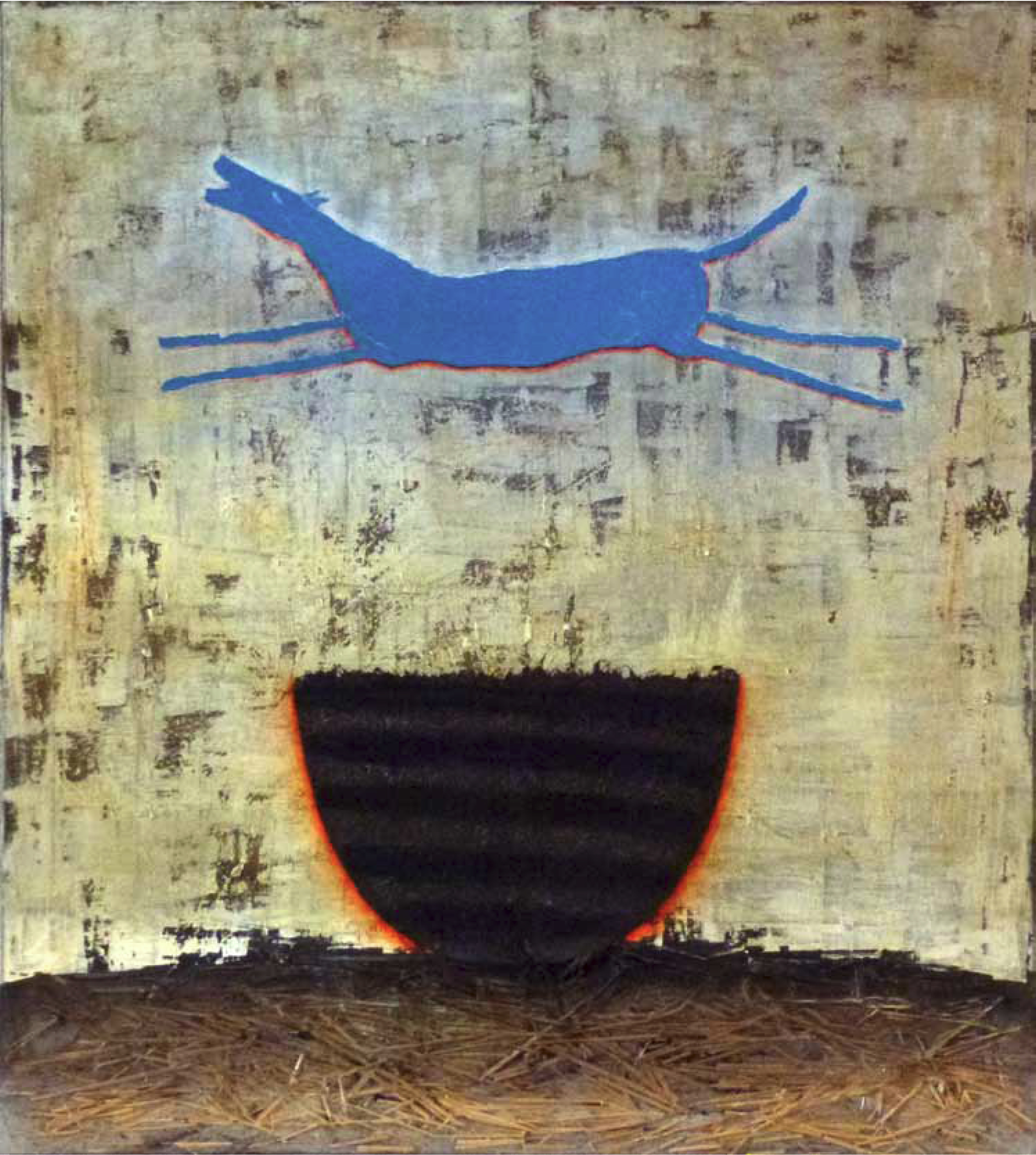 Cheval heureux à la coupe